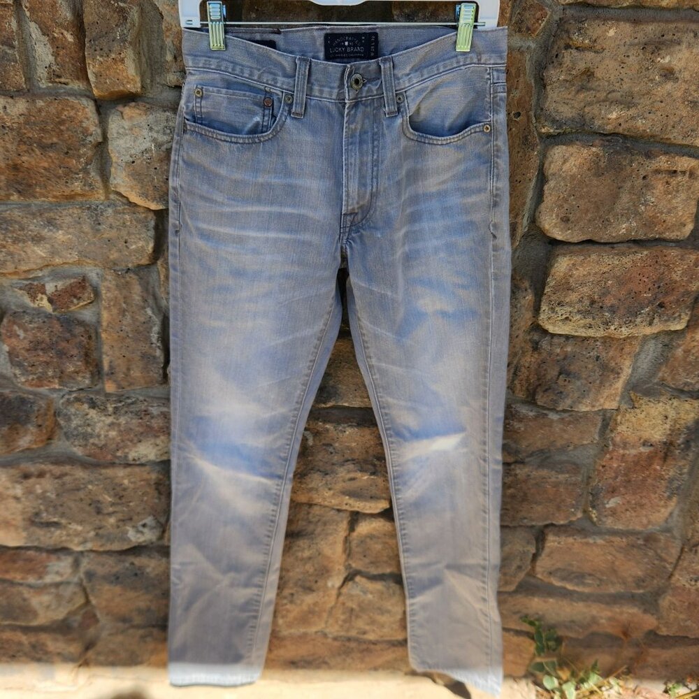 Gray Denim Jeans Lucky Brand 121 Heritage Slim Men's Size 28 x 32